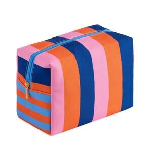 Samba Zip Pouch Orange Blue Pink Stripe Polyester Nylon